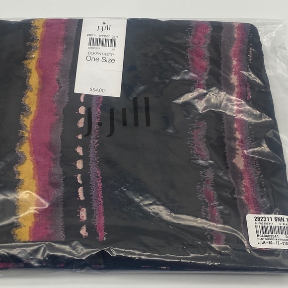 J.Jill NEW Velvet Burnout Watercolor Scarf NWT - Picture 9 of 9